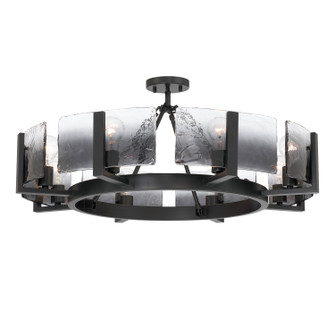 Aenon Eight Light Semi-Flush Mount in Matte Black (62|31648SFBLKSWG)