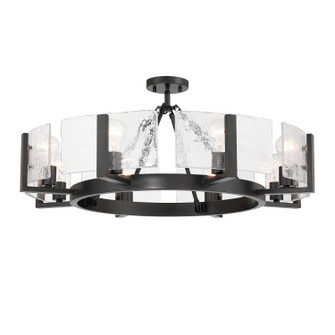 Aenon Eight Light Semi-Flush Mount in Matte Black (62|31648SFBLKHWG)
