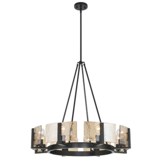 Aenon Eight Light Chandelier in Matte Black (62|31648BLKAWG)