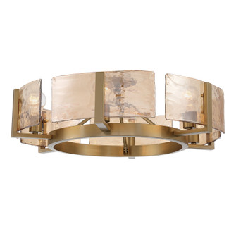 Aenon Six Light Semi-Flush Mount in Brushed Champagne Brass (62|31646SFBCBAWG)