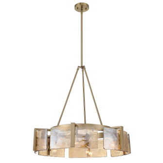 Aenon Six Light Chandelier in Brushed Champagne Brass (62|31646BCBAWG)
