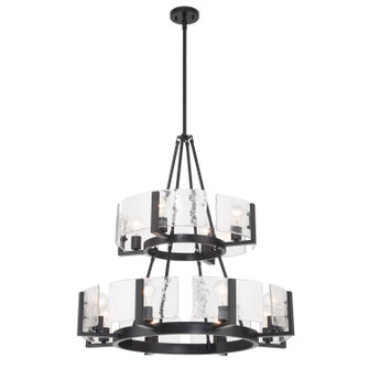 Aenon 12 Light Chandelier in Matte Black (62|316448BLKHWG)