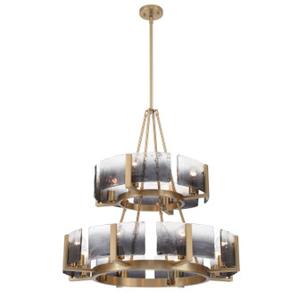 Aenon 12 Light Chandelier in Brushed Champagne Brass (62|316448BCBSWG)
