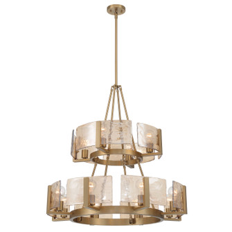 Aenon 12 Light Chandelier in Brushed Champagne Brass (62|316448BCBAWG)