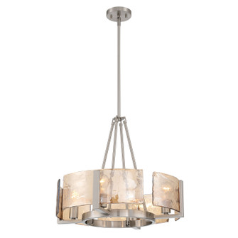 Aenon Four Light Chandelier in Pewter (62|31644PWAWG)