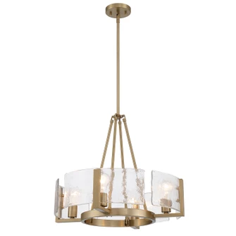 Aenon Four Light Chandelier in Brushed Champagne Brass (62|31644BCBHWG)