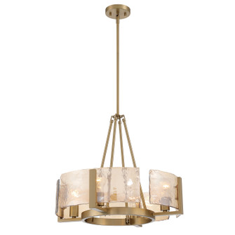 Aenon Four Light Chandelier in Brushed Champagne Brass (62|31644BCBAWG)