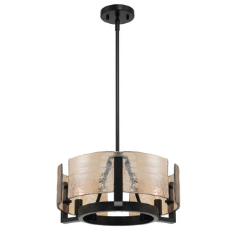 Aenon Three Light Chandelier in Matte Black (62|31643BLKAWG)