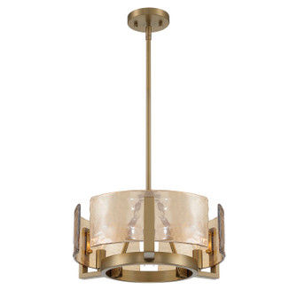 Aenon Three Light Chandelier in Brushed Champagne Brass (62|31643BCBAWG)