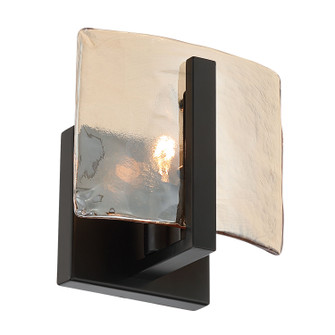 Aenon One Light Wall Sconce in Matte Black (62|31641WBLKAWG)