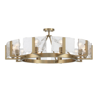Aenon Ten Light Semi-Flush Mount in Brushed Champagne Brass (62|316410SFBCBHWG)