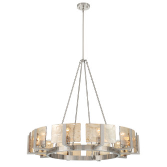 Aenon Ten Light Chandelier in Pewter (62|316410PWAWG)