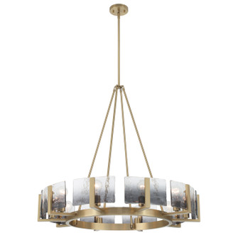 Aenon Ten Light Chandelier in Brushed Champagne Brass (62|316410BCBSWG)