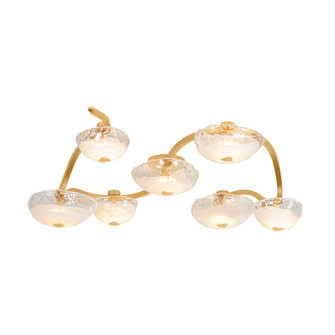 Kune LED Semi Flush Mount in Vintage Gold Leaf (68|58645VGL)