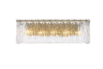 Georgina Five Light Wall Sconce in Satin Gold (173|1015W24SG03GL)