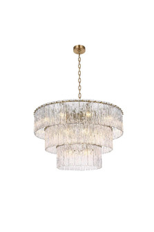 Georgina 22 Light Chandelier in Satin Gold (173|1015D32L3SG03GL)