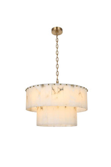 Georgina 12 Light Chandelier in Satin Gold (173|1015D24SG33ST)