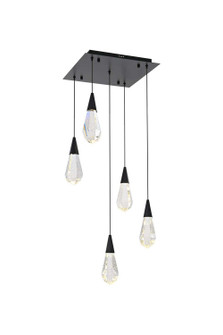 Amora LED Pendant in Black (173|1013S16BK02CR)