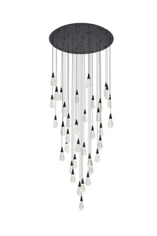Amora LED Chandelier in Black (173|1013G48BK02CR)