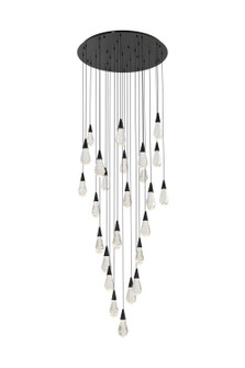 Amora LED Chandelier in Black (173|1013G36BK02CR)