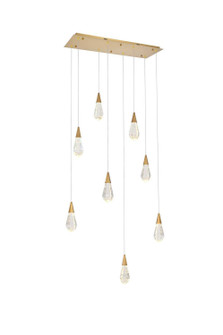 Amora LED Pendant in Satin Gold (173|1013D36SG02CR)
