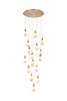 Amora LED Pendant in Satin Gold (173|1013D28SG22ST)