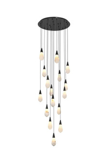 Amora LED Pendant in Black (173|1013D28BK22ST)