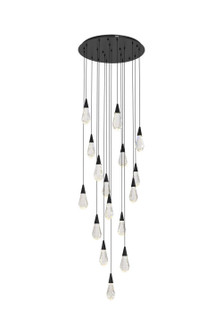 Amora LED Pendant in Black (173|1013D28BK02CR)