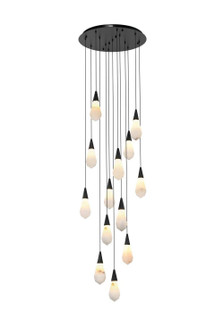 Amora LED Pendant in Black (173|1013D24BK22ST)