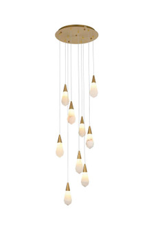 Amora LED Pendant in Satin Gold (173|1013D20SG22ST)