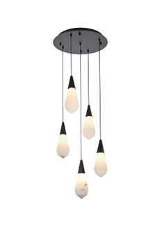 Amora LED Pendant in Black (173|1013D16BK22ST)