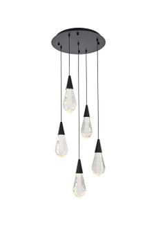Amora LED Pendant in Black (173|1013D16BK02CR)