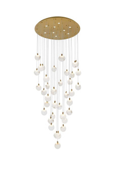 Avery LED Chandelier in Satin Gold (173|1012G48SG11ST)