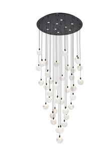 Avery LED Chandelier in Black (173|1012G48BK11ST)