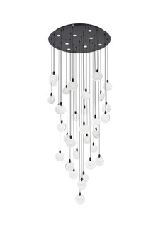 Avery LED Chandelier in Black (173|1012G42BK01CR)