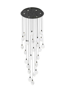 Avery LED Chandelier in Black (173|1012G36BK01CR)