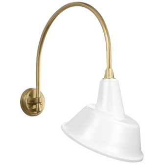 Academy Barn Light LED Barn Light in Hand-Rubbed Antique Brass (268|TOB2815HABS3WHT)