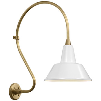 Academy Barn Light LED Barn Light in Hand-Rubbed Antique Brass (268|TOB2805HABS1WHT)