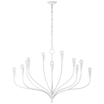 Marini LED Chandelier in Plaster White (268|JN5187PW)