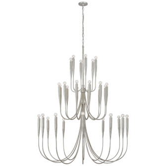 Acadia LED Chandelier in Burnished Silver Leaf (268|JN5074BSL)