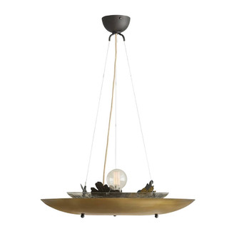 Chene One Light Chandelier in Antique Brass/Clear (314|GDDMI01)
