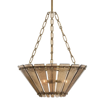 Decora Three Light Chandelier in Smoke/Antique Brass (314|DSI16)