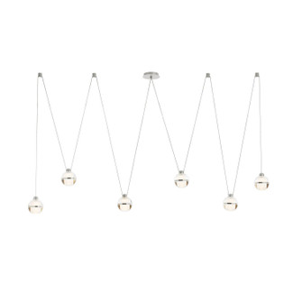 Noble LED Chandelier in Clear/Chrome (314|DLC58)
