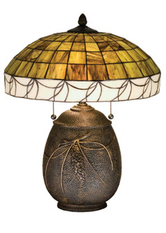 Pine Needle Two Light Table Lamp in Antique Copper (57|82614)
