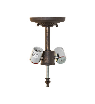 Classic Two Light Flush Mount Hardware in Antique Brass Matte (57|293737)