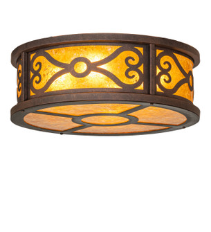 Donya Four Light Flush Mount in Antique Rust (57|293313)