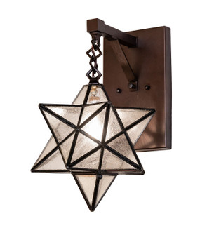 Moravian Star One Light Wall Sconce in Mahogany Bronze (57|293216)