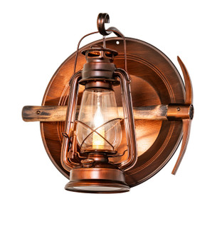 Miners Lantern One Light Wall Sconce in Vintage Copper (57|292887)