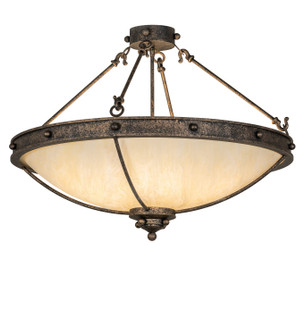 Freya Six Light Semi-Flush Mount in English Bronze (57|291253)