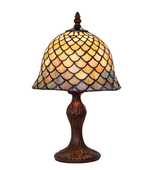 Tiffany Fishscale One Light Mini Lamp in Mahogany Bronze (57|122363)